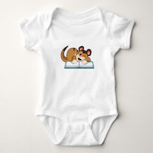 Meerkat with Book Baby Bodysuit