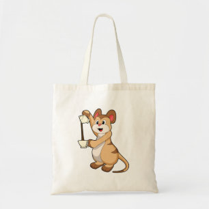 Meerkat with Coffee pot & Coffee.PNG Tote Bag