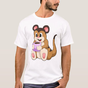 Meerkat with Cup of Coffee T-Shirt
