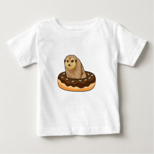 Meerkat with Donut Baby T-Shirt