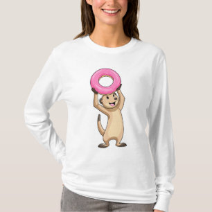 Meerkat with Donut T-Shirt