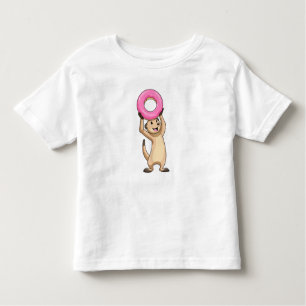 Meerkat with Donut Toddler T-Shirt