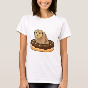 Meerkat with Doughnut T-Shirt