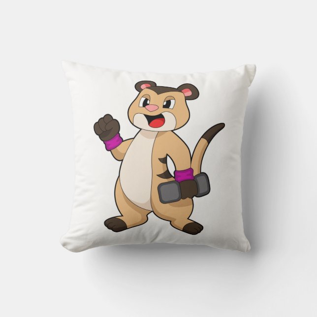 Meerkat with Dumbbell Cushion (Front)