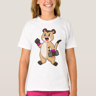 Meerkat with Dumbbell T-Shirt