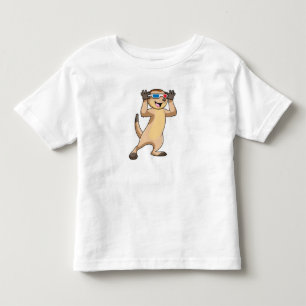 Meerkat with Glasses Toddler T-Shirt
