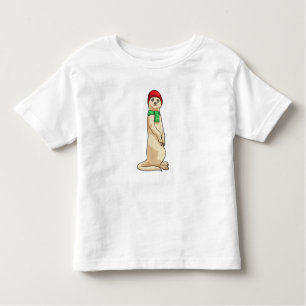 Meerkat with Hat and Scarf Toddler T-Shirt