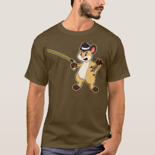 Meerkat with Hat Walking stick T-Shirt