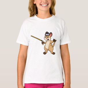 Meerkat with Hat & Walking stick T-Shirt