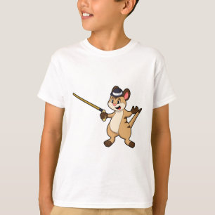 Meerkat with Hat & Walking stick T-Shirt
