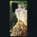 Meerkat With High Views, Samsung Galaxy Case<br><div class="desc">Featured Sitting High On A Tree Stump  Is A Pretty Meerkat On Guard Duty.</div>