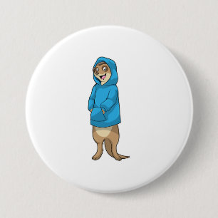 Meerkat with Hoodie 7.5 Cm Round Badge