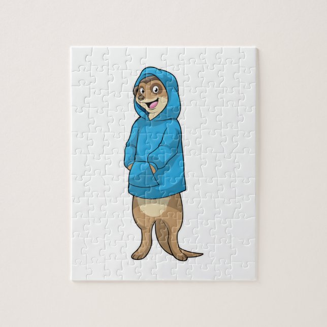 Meerkat with Hoodie Jigsaw Puzzle (Vertical)
