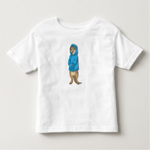 Meerkat with Hoodie Toddler T-Shirt
