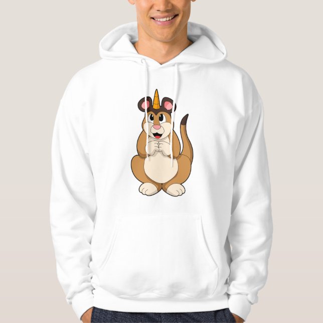 Meerkat with Horn Hoodie (Front)