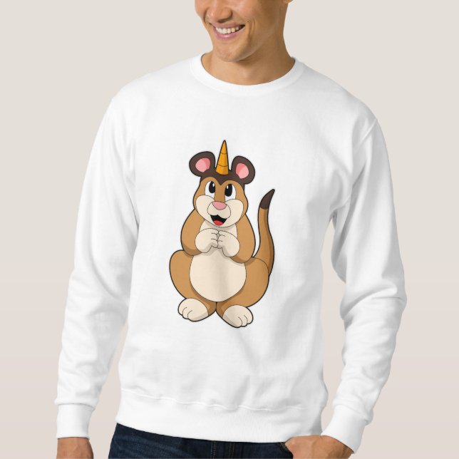Meerkat with Horn Sweatshirt (Front)