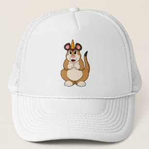 Meerkat with Horn Trucker Hat