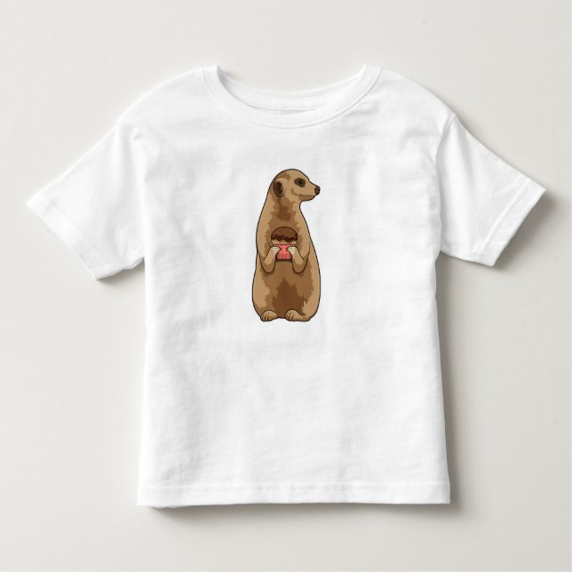 Meerkat with Muffin Toddler T-Shirt (Front)