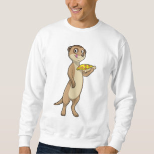 Meerkat with Pizza Sweatshirt