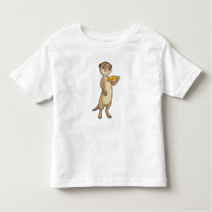 Meerkat with Pizza Toddler T-Shirt