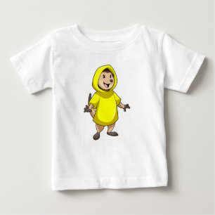 Meerkat with Raincoat Baby T-Shirt