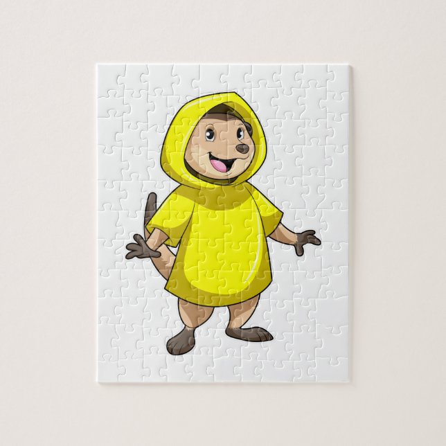 Meerkat with Raincoat Jigsaw Puzzle (Vertical)