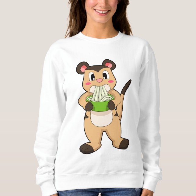 Meerkat with Ramen Sweatshirt (Front)