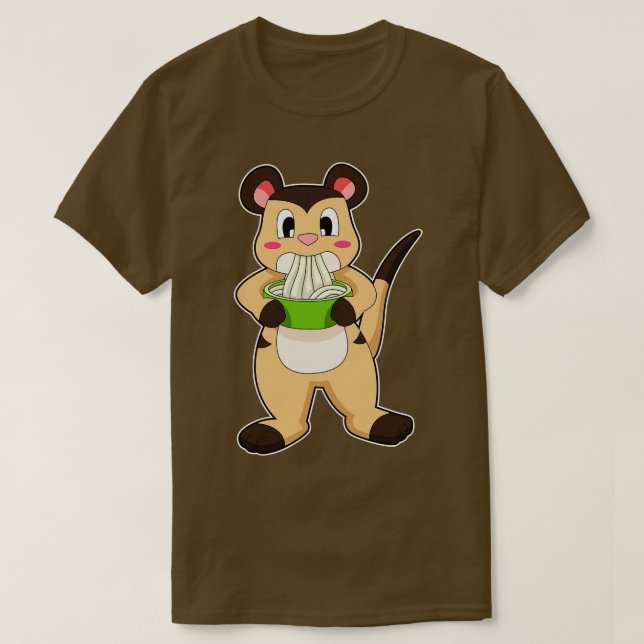 Meerkat with Ramen T-Shirt (Design Front)