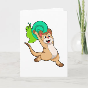 Meerkat with Snail.PNG Card