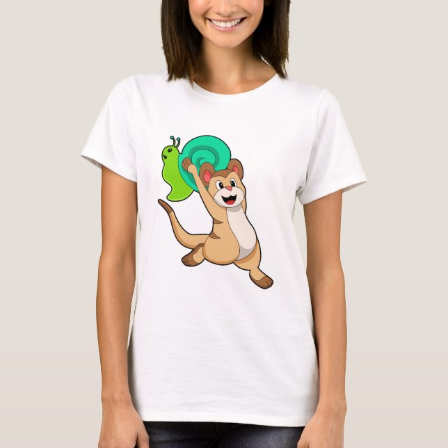 Meerkat with Snail.PNG T-Shirt (Front)