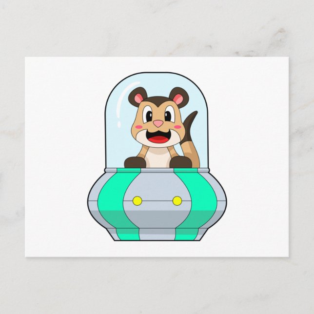 Meerkat with Submarine Postcard (Front)