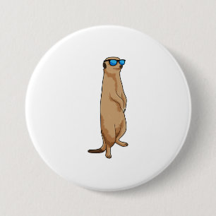 Meerkat with Sunglasses 7.5 Cm Round Badge