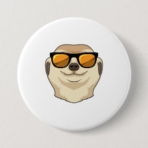 Meerkat with Sunglasses 7.5 Cm Round Badge