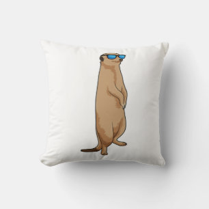 Meerkat with Sunglasses Cushion