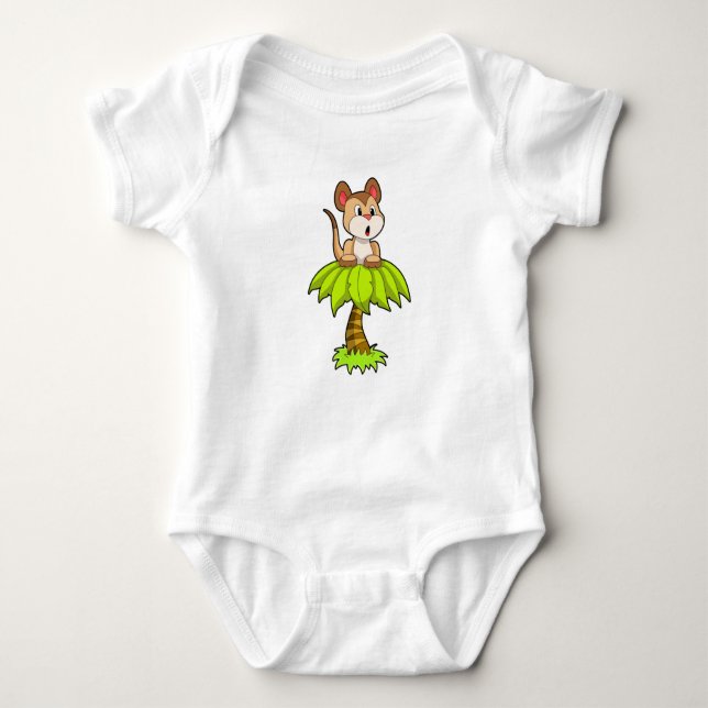 Meerkat with Tree Baby Bodysuit (Front)