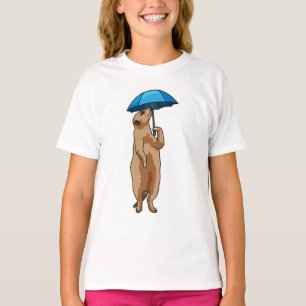 Meerkat with Umbrella T-Shirt