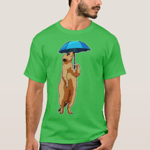 Meerkat with Umbrella T-Shirt