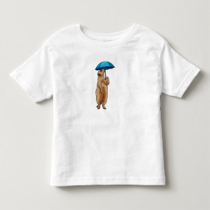 Meerkat with Umbrella Toddler T-Shirt