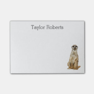 Meerkat with Your Name Custom Post-it Notes