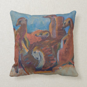 Meerkats at rest - Pillow