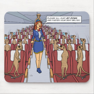 Meerkats on a Plane Mousepad