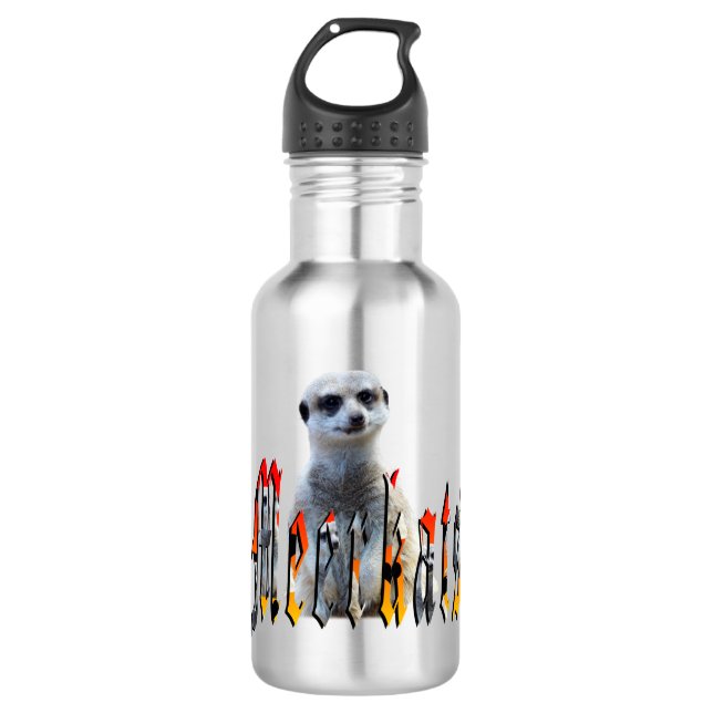 "Meerkats: Standing Proud Behind the Name" 532 Ml Water Bottle (Front)