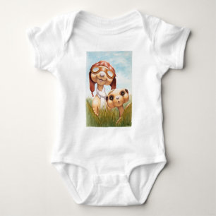 Meerkats with Aviation Apparel Onsie Baby Bodysuit