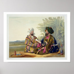 Meerz Fyze, an Oosbeg Elchee, or Ambassador, plate Poster