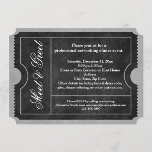 Meet and Greet Business Event Ticket Invitations