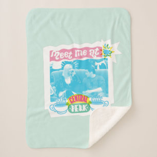 Meet Me at Central Perk Neon Graphic Sherpa Blanket