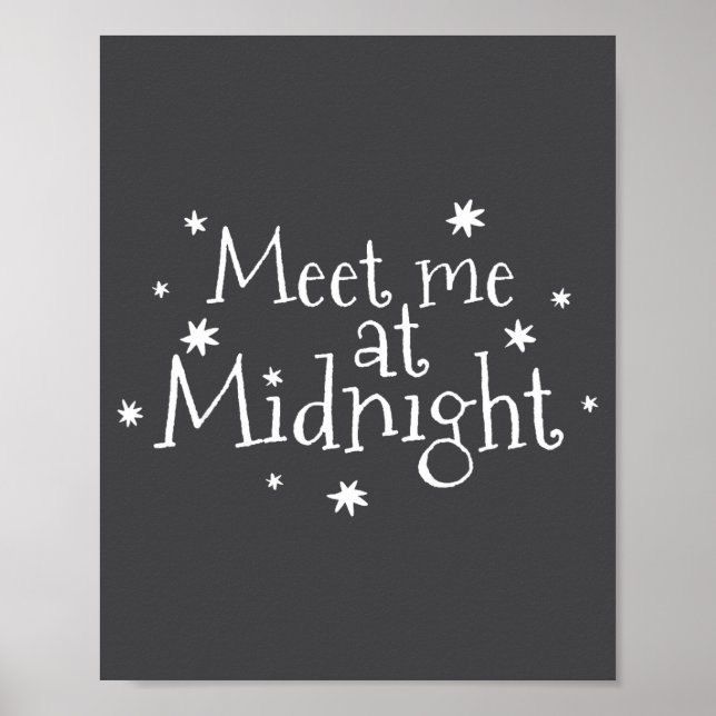 Meet Me At Midnight New Year 2026 Romantic Countdo Poster (Front)