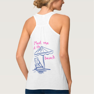 Meet Me At The Beach Coastal Vibes Singlet