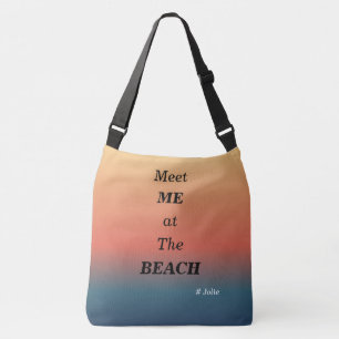 Meet Me At The Beach Summer Beach Sunrise Colour Crossbody Bag
