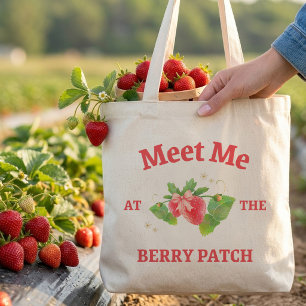 Meet Me at the Berry Patch Strawberry Tote Bag